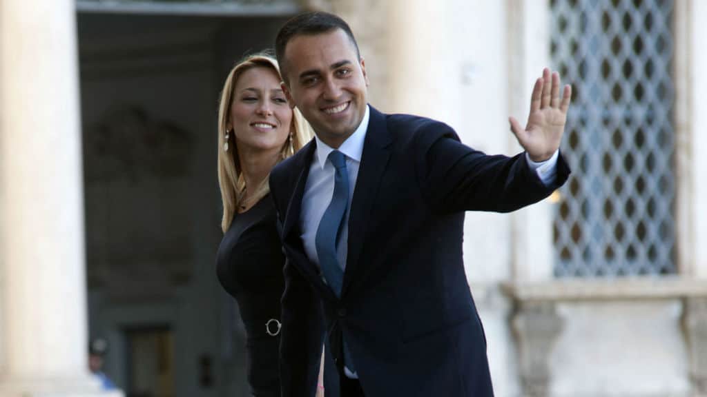 virginia saba e luigi di maio sorridenti