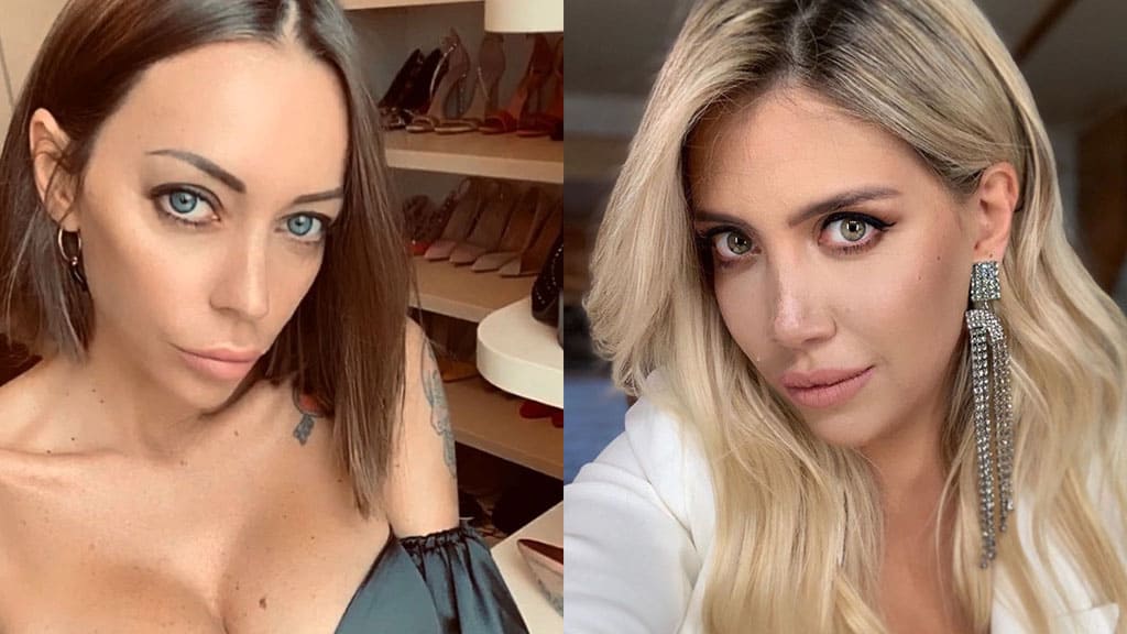 Primo piano di Karina Cascella e Wanda Nara