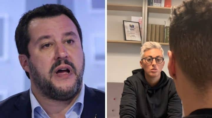 Matteo Salvini e Cathy La Torre