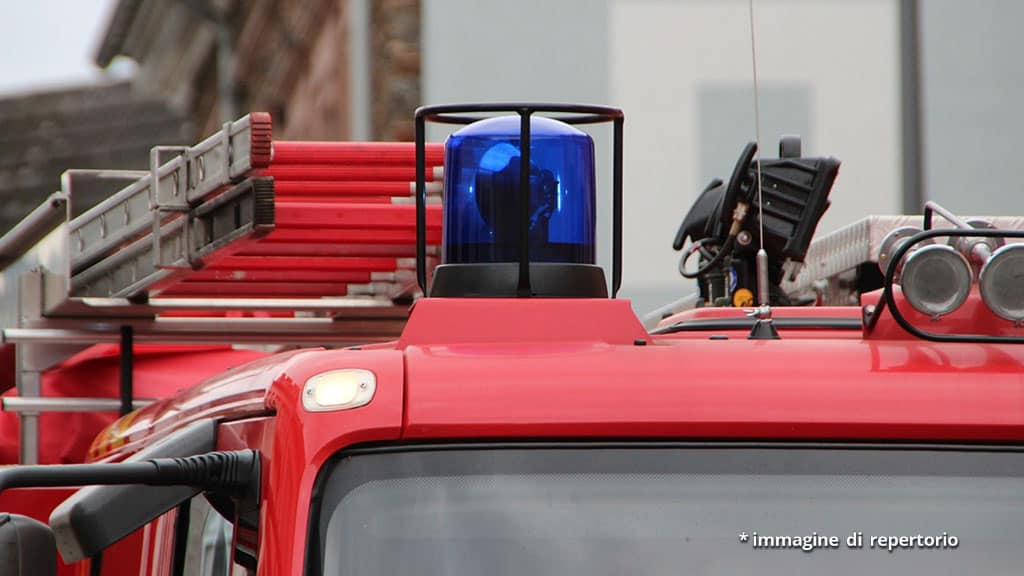 sirena di un mezzo dei vigili fuoco