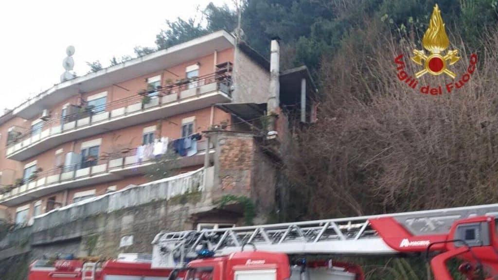 vigili fuoco smottamento