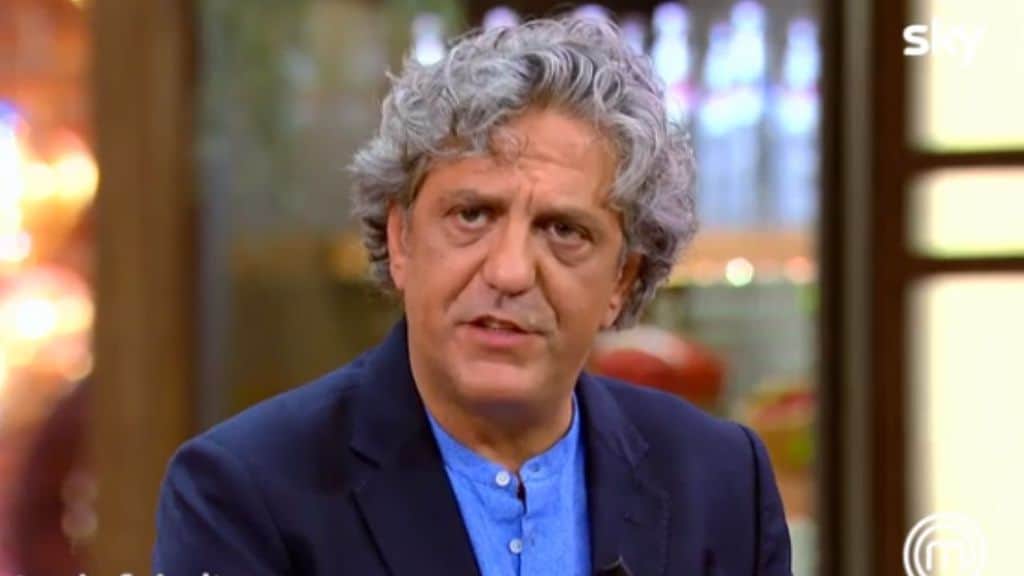 Giorgio Locatelli durante una puntata di Masterchef