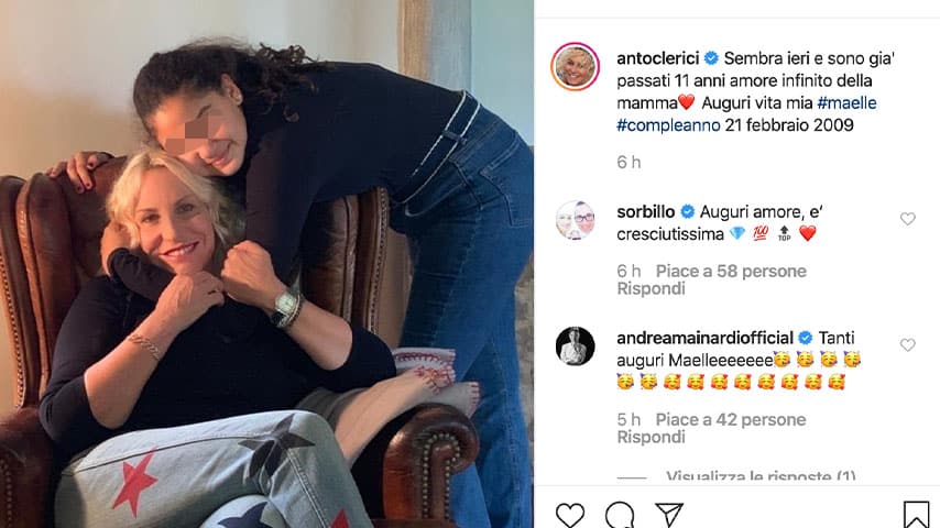 Post di Antonella Clerici su Instagram