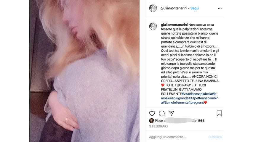 Post di Giulia Montanarini su Instagram