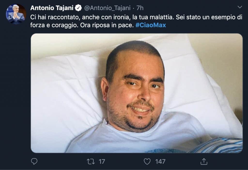 tweet di antonio tajani