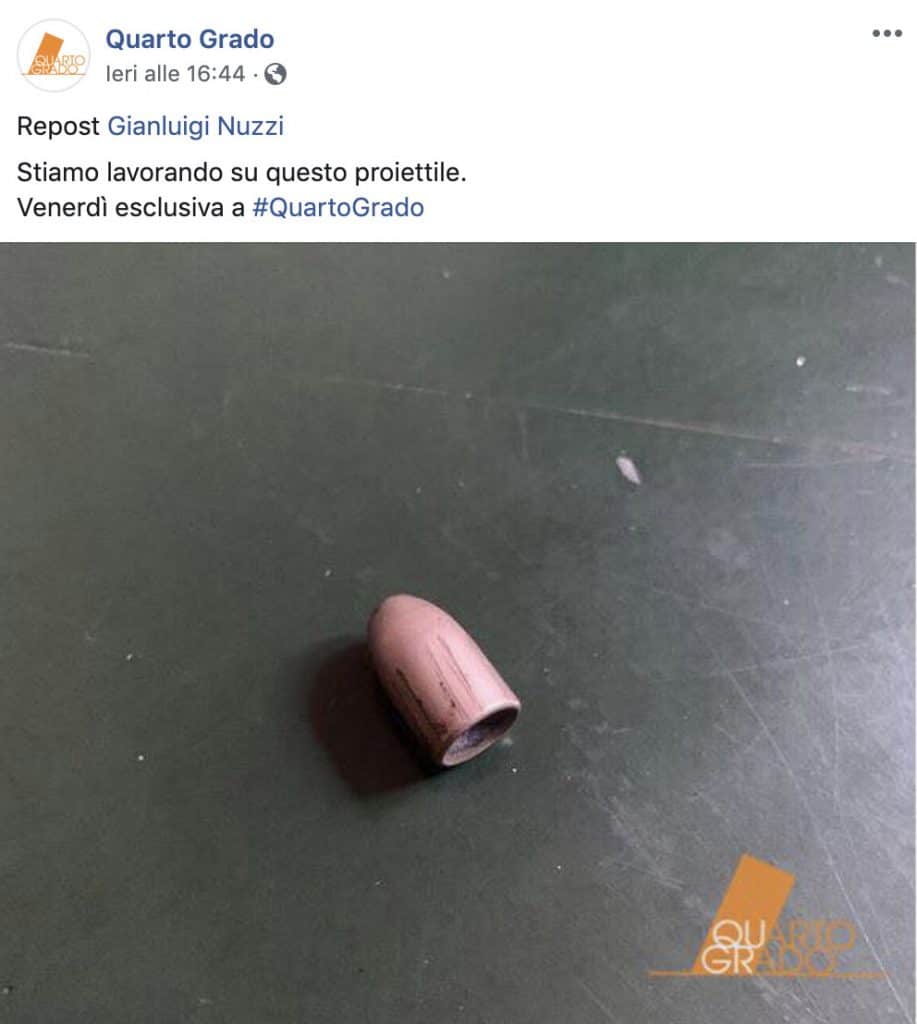 post di quarto grado su Facebook