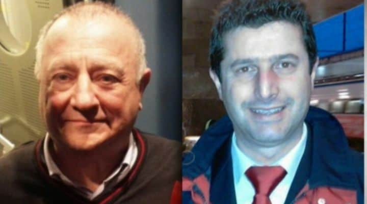I macchinisti Mario Di Cuonzo e Giuseppe Cicciù