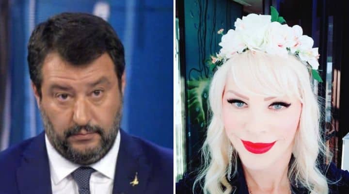 Matteo Salvini e Ilona Staller