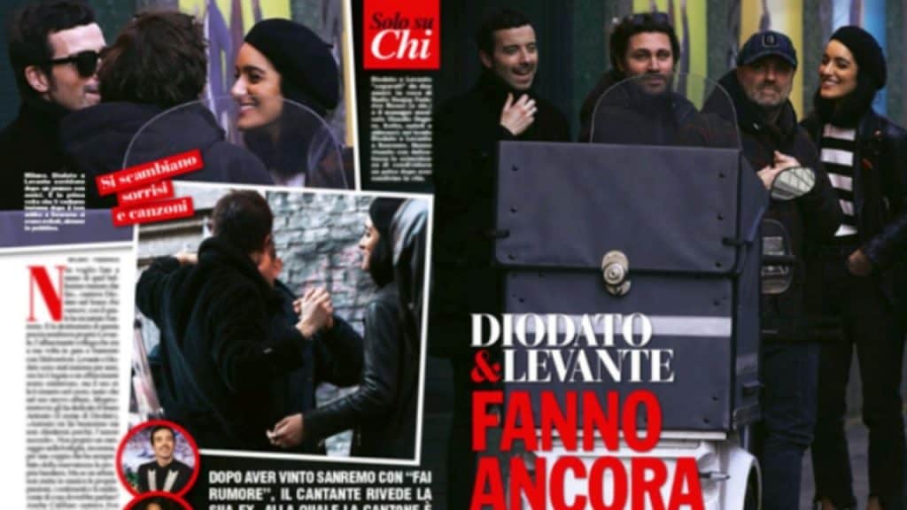 Diodato e Levante insieme paparazzati da Chi