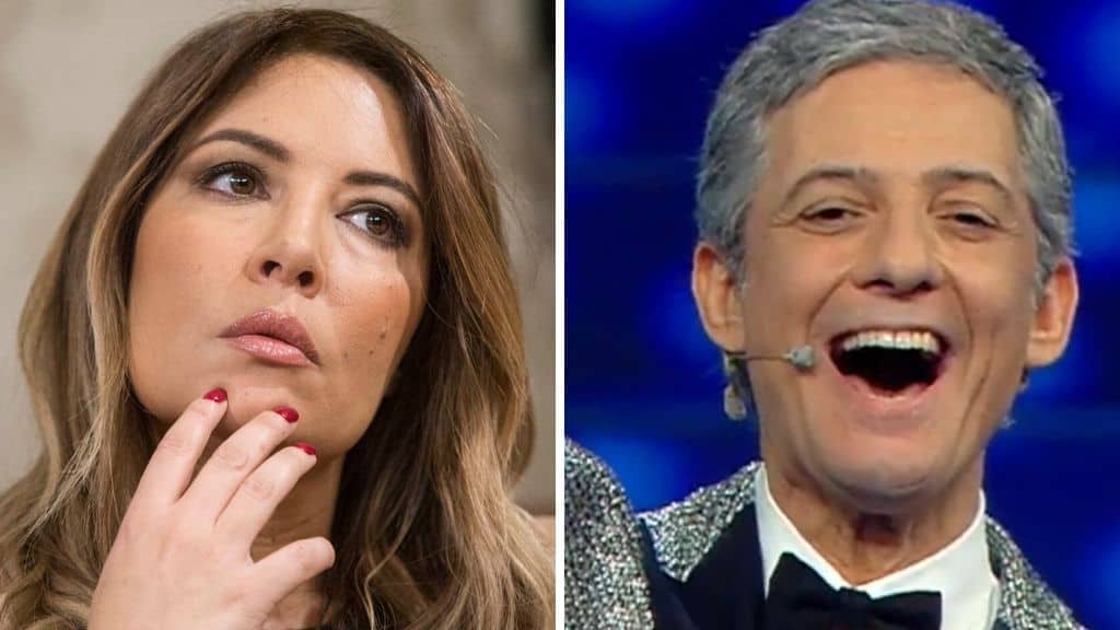 Selvaggia Lucarelli e Fiorello in primo piano