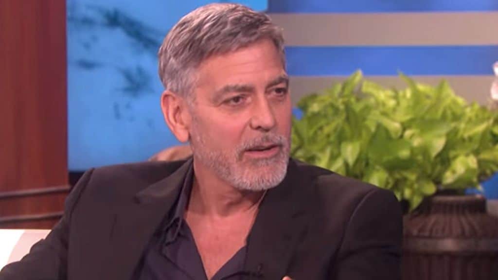 primo piano george clooney