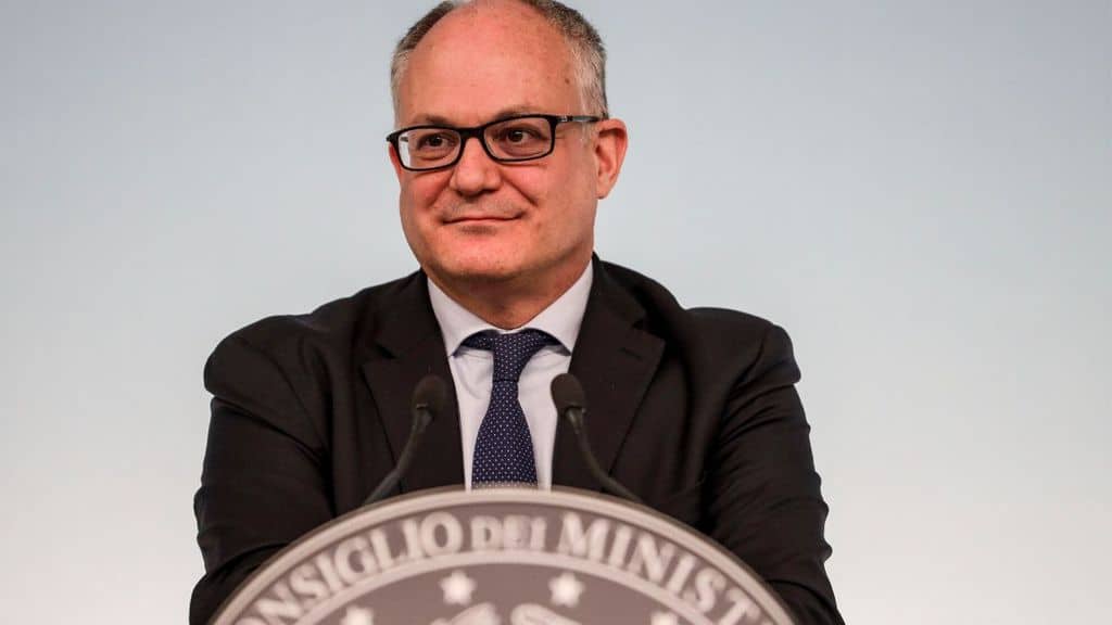 Il ministro dell'economia Gualtieri