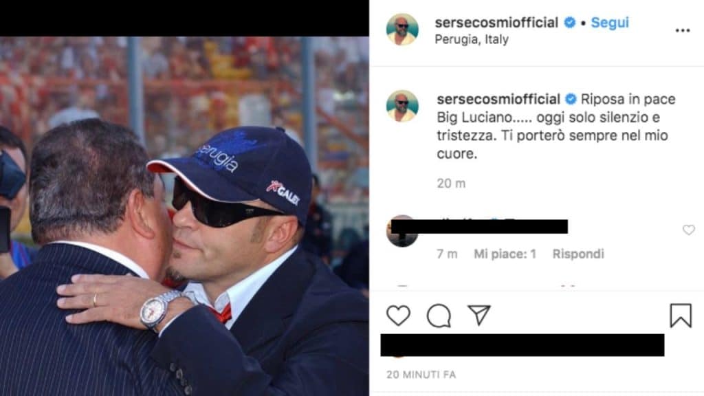 il post scritto su Instagram da Serse Cosmi