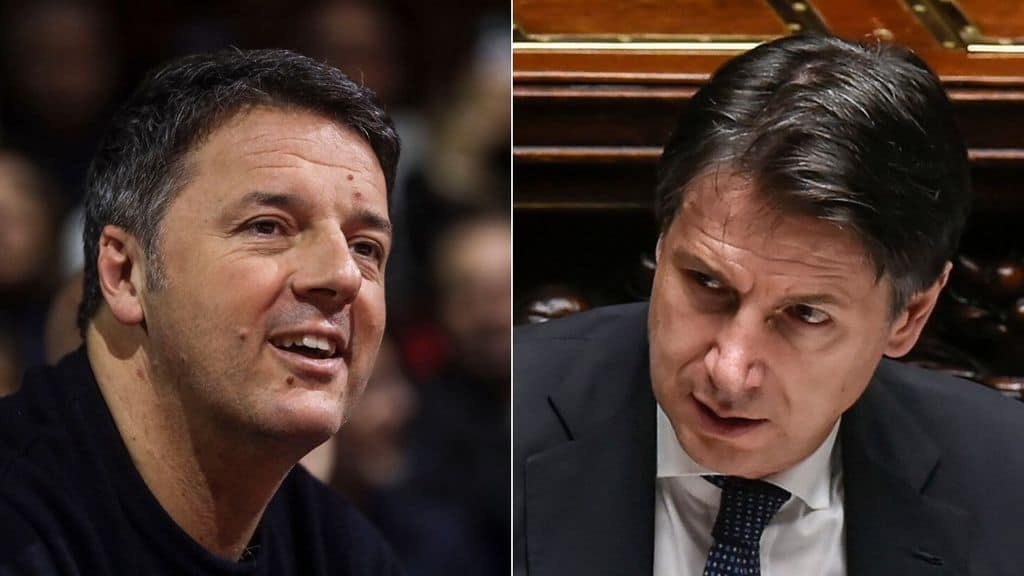 matteo renzi e giuseppe conte