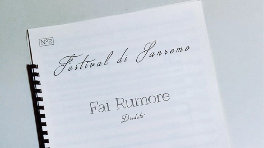 Diodato, "Fai rumore" Sanremo premio Lunezia