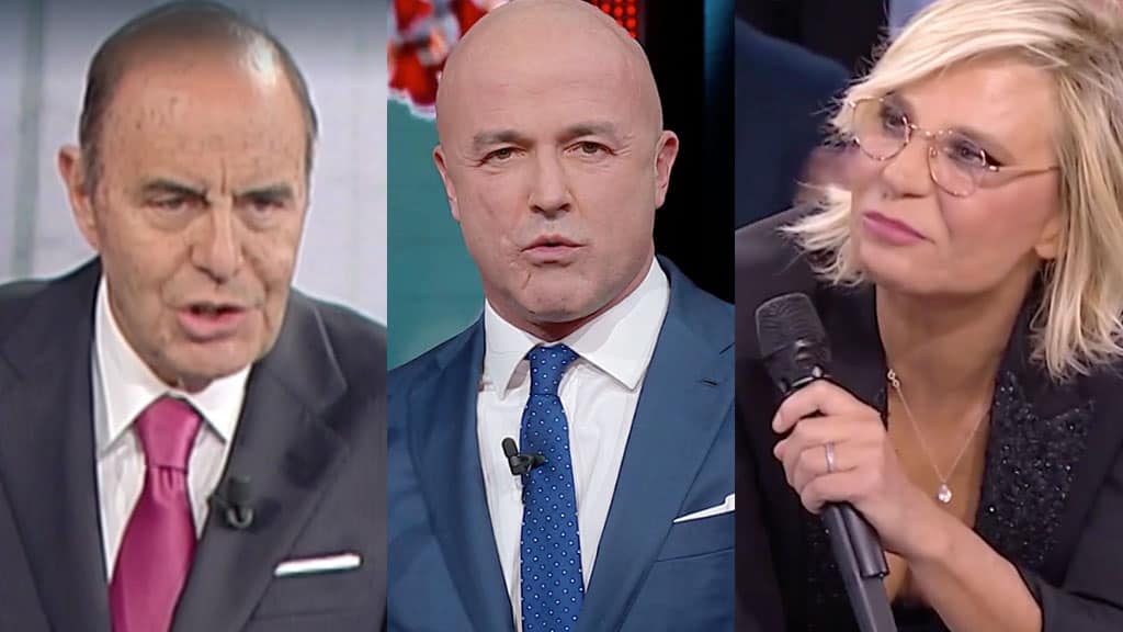 Bruno Vespa, Gianluigi Nuzzi e Maria De Filippi