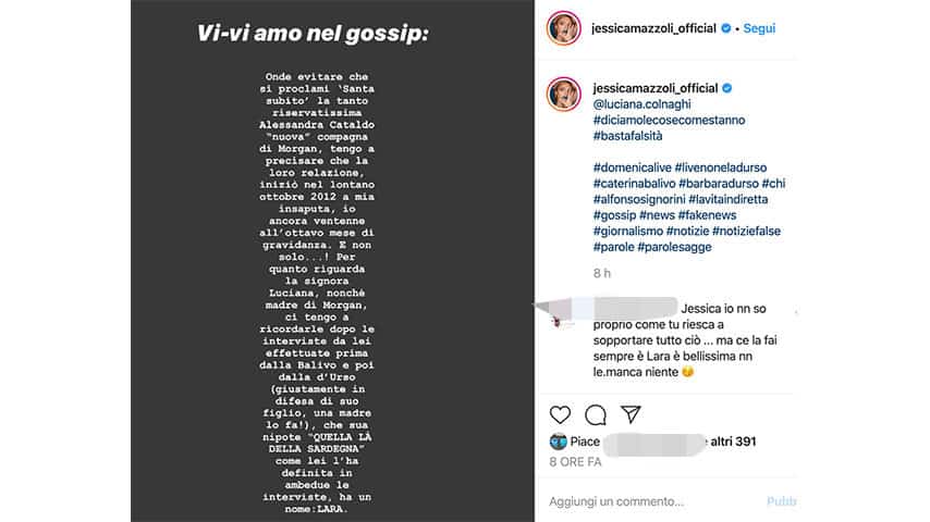 Post di Jessica Mazzoli su Instagram