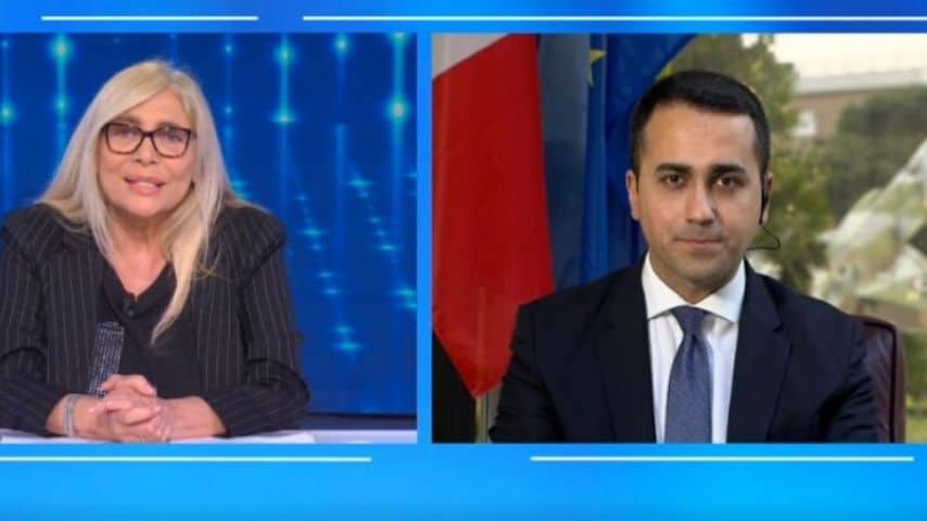 Di Maio in collegamento a Domenica In