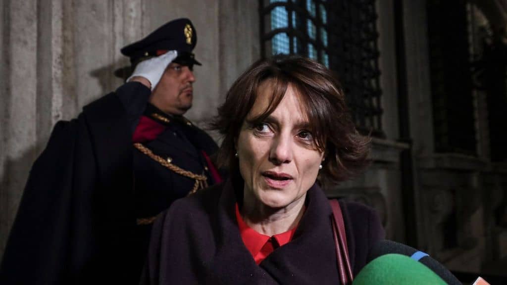 Il ministro delle pari opportunità e della famiglia Elena Bonetti