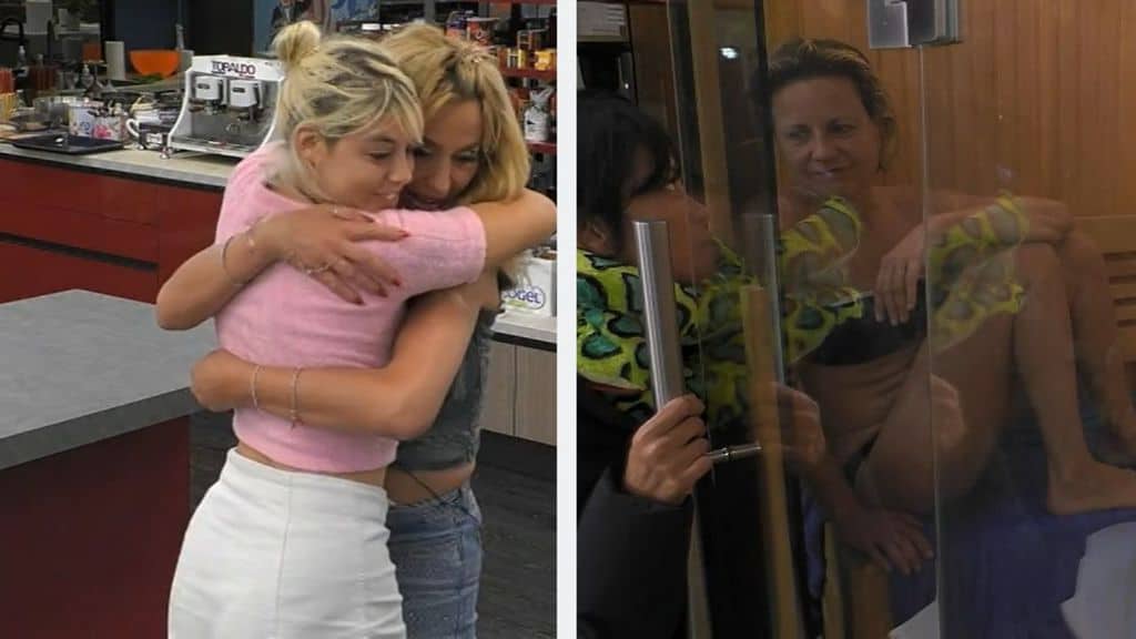 Abbraccio fra Valeria Marini e Asia Valente e tregua tra Fernanda Lessa e Antonella Elia