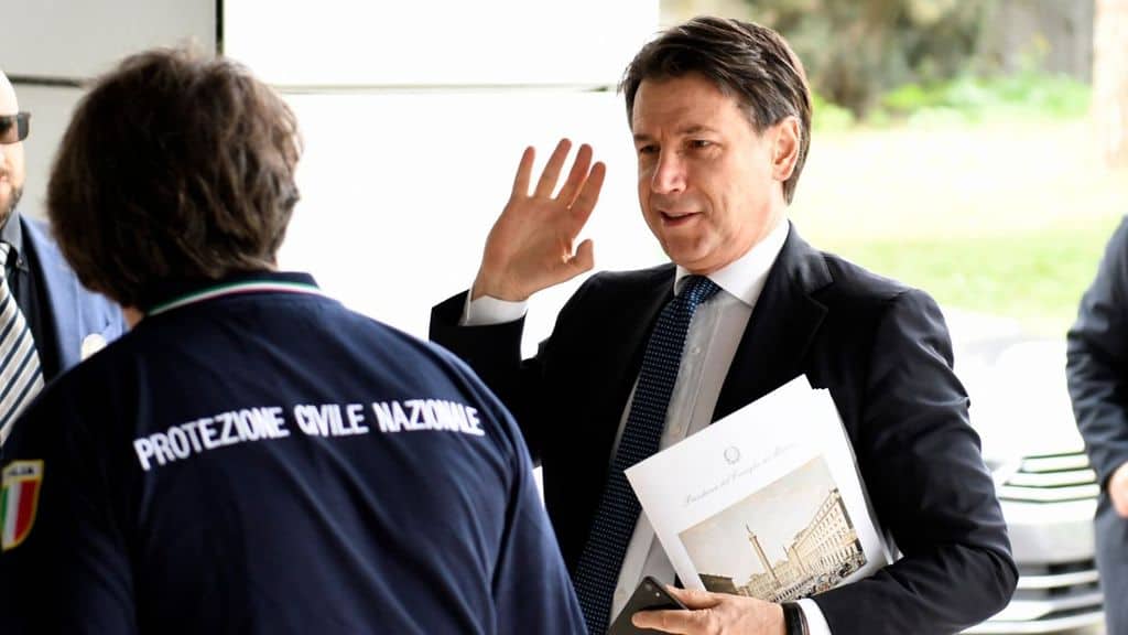 giuseppe conte alla protezione civile