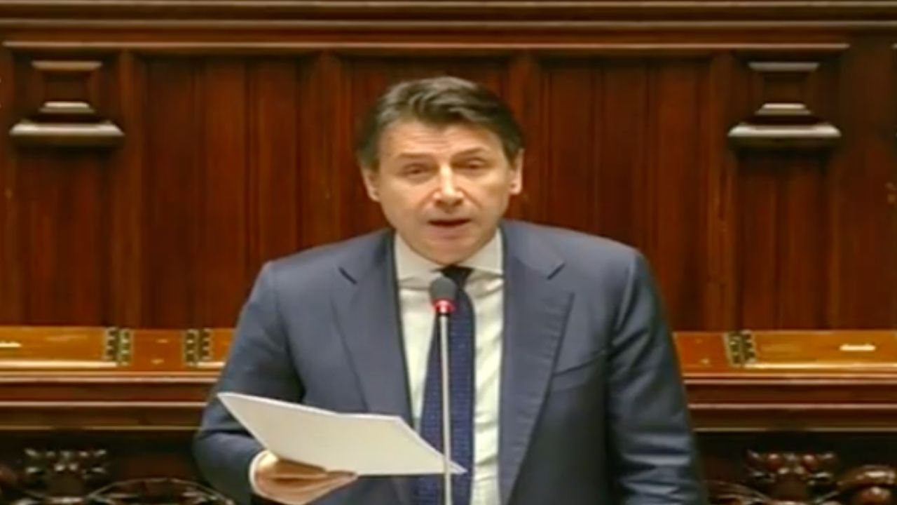 Giuseppe Conte alla camera dei deputati