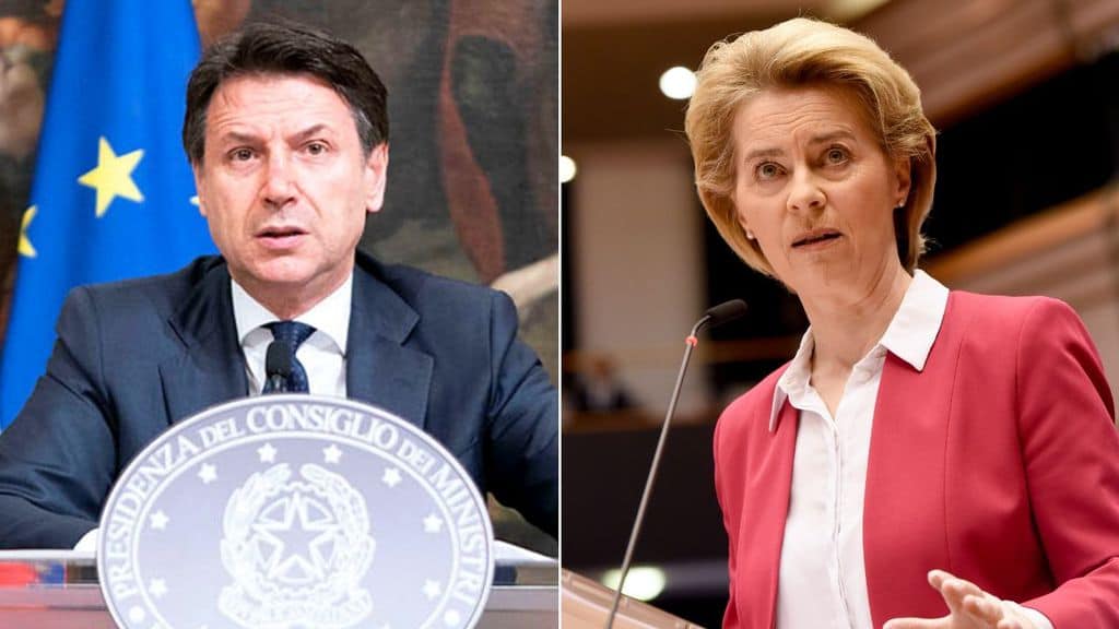 giuseppe conte e ursula von der leyen