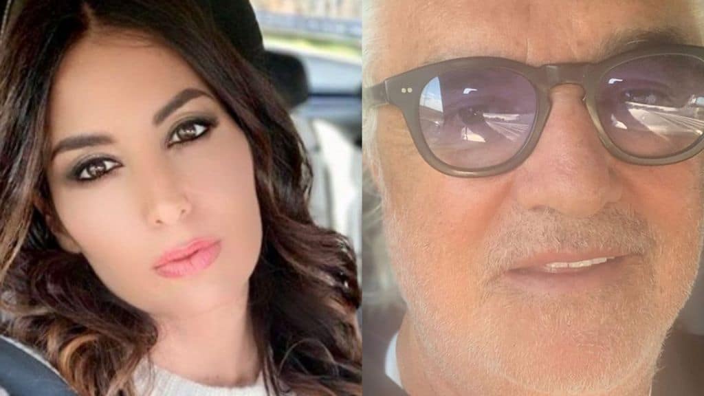 Elisabetta Gregoraci e Flavio Briatore in primo piano