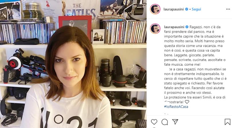 Laura pausini su Instagram