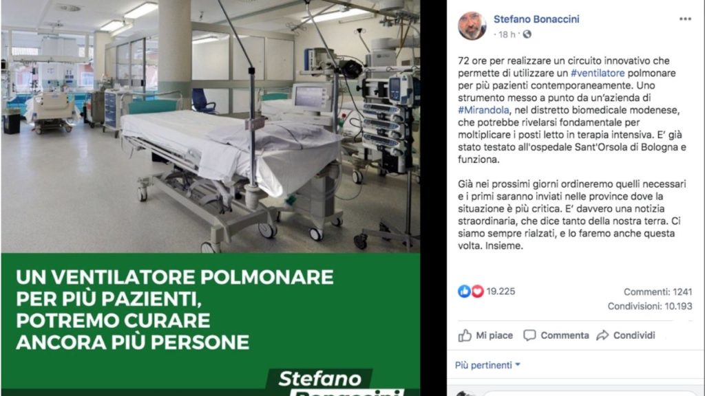 post facebook di stefano bonaccini