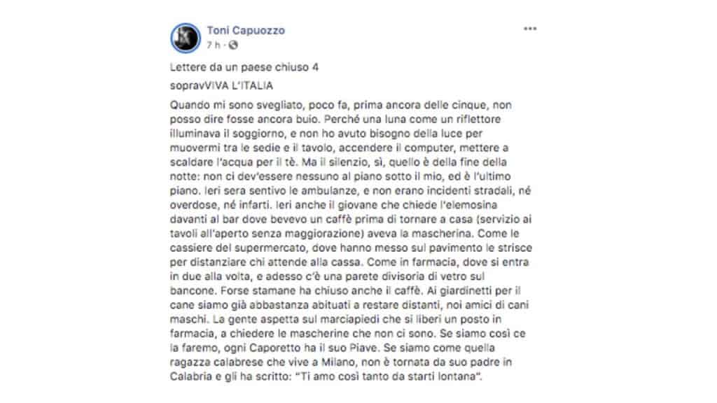 Toni Capuozzo post Facebook