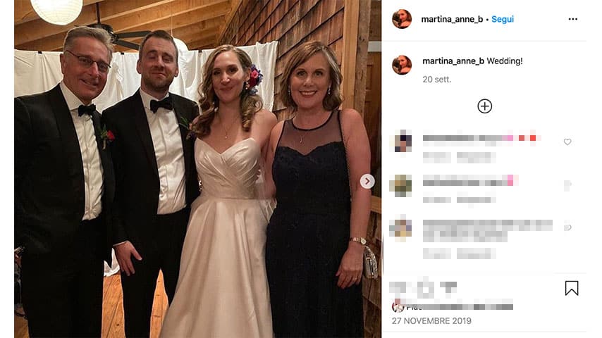 Post di Martina Bonolis: foto del matrimonio su Instagram