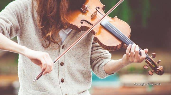 violinista suona violino