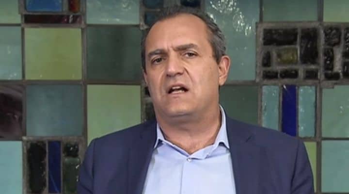 Luigi De Magistris, sindaco di Napoli, in collegamento con Domenica In