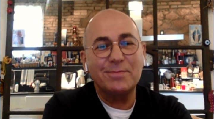 ferzan ozpetek in collegamento a Domenica In