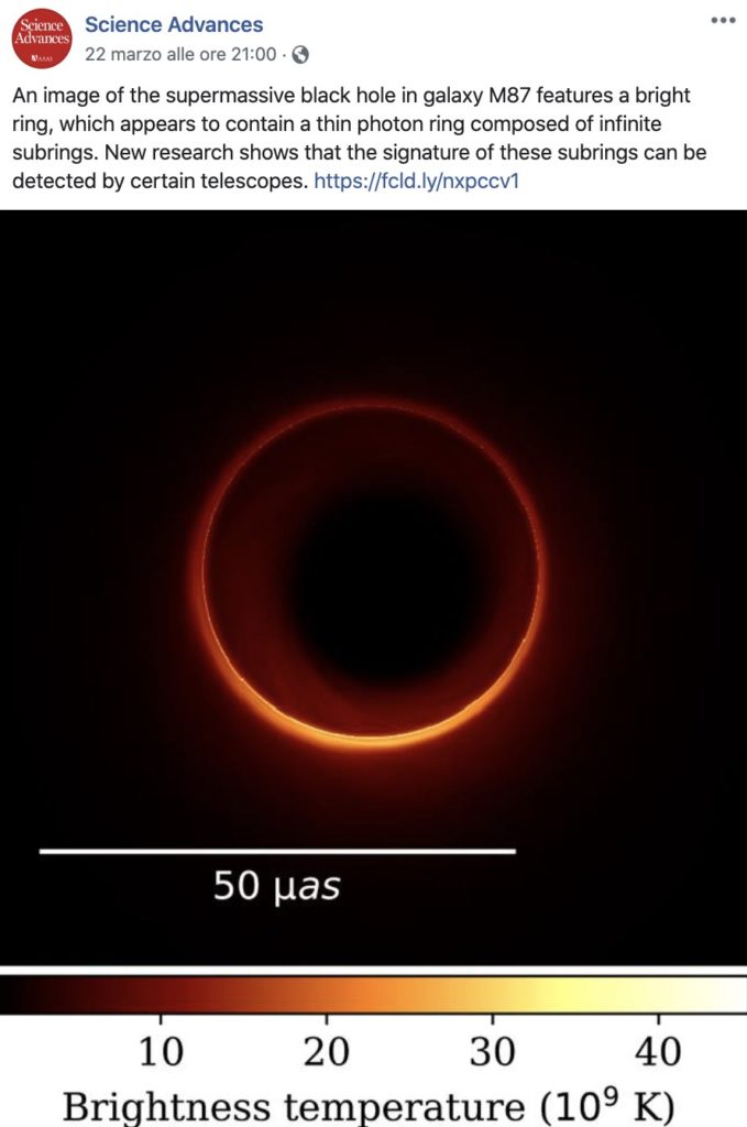 Il post di Science Advances