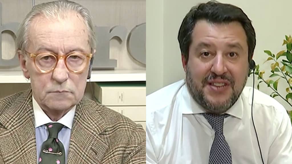 Vittorio Feltri e Matteo Salvini a "Fuori dal coro"