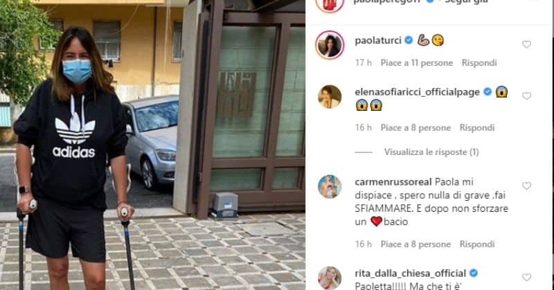 Paola Perego e i commenti al post