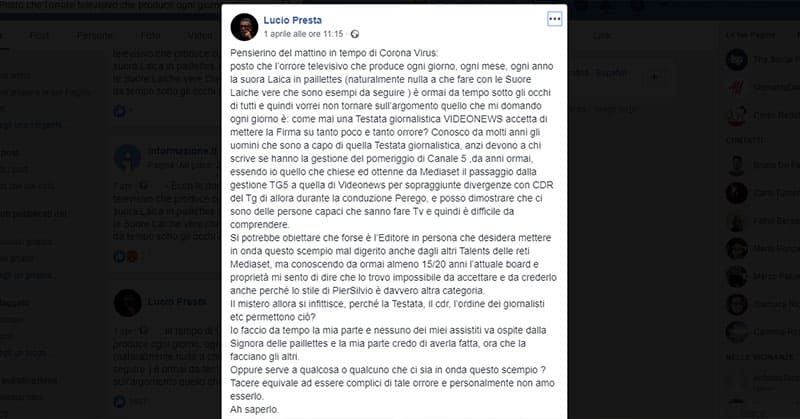 post di Lucio Presta