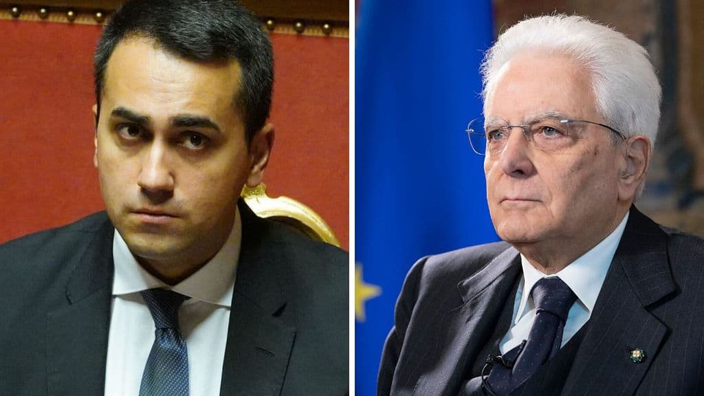 Luigi Di Maio e Sergio Mattarella