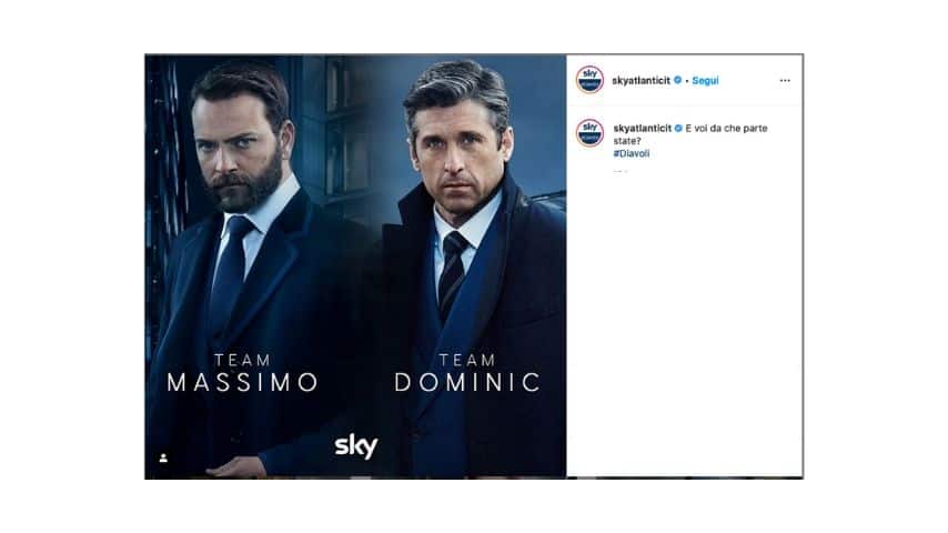 Una delle immagini promozionali della serie pubblicata sul profilo Instagram di sky atlantic