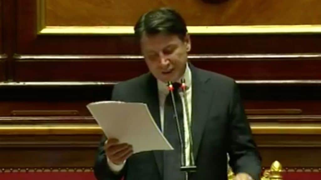 giuseppe conte in senato