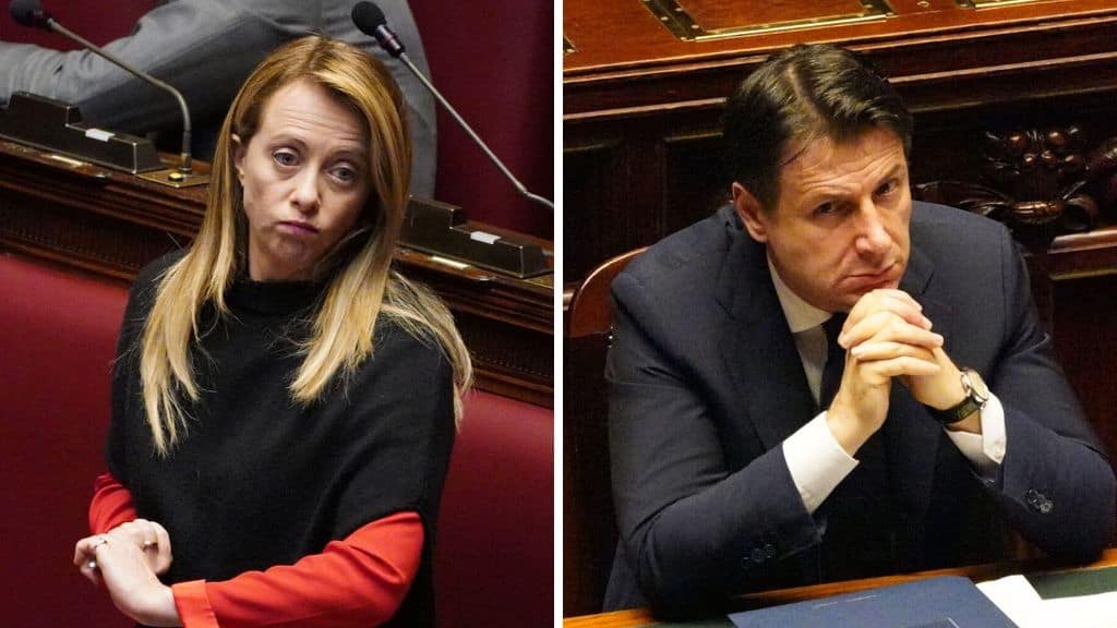 Giorgia Meloni e Giuseppe Conte