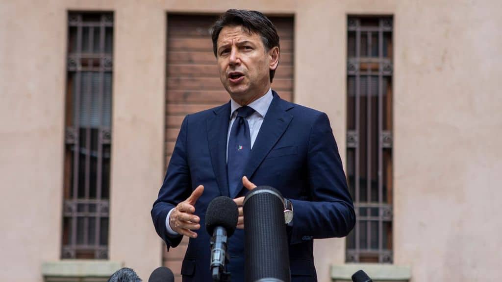 Il premier Giuseppe Conte a Lodi