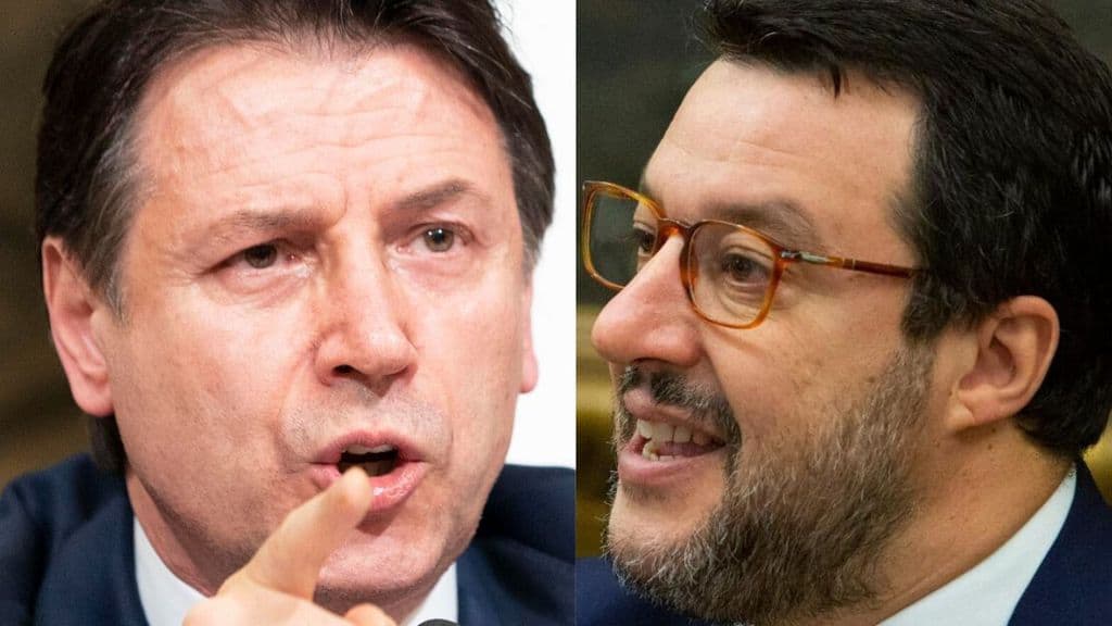 giuseppe conte e matteo salvini