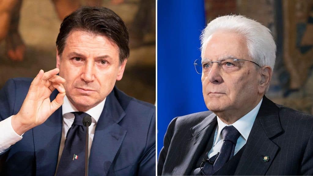 Giuseppe Conte e Sergio Mattarella