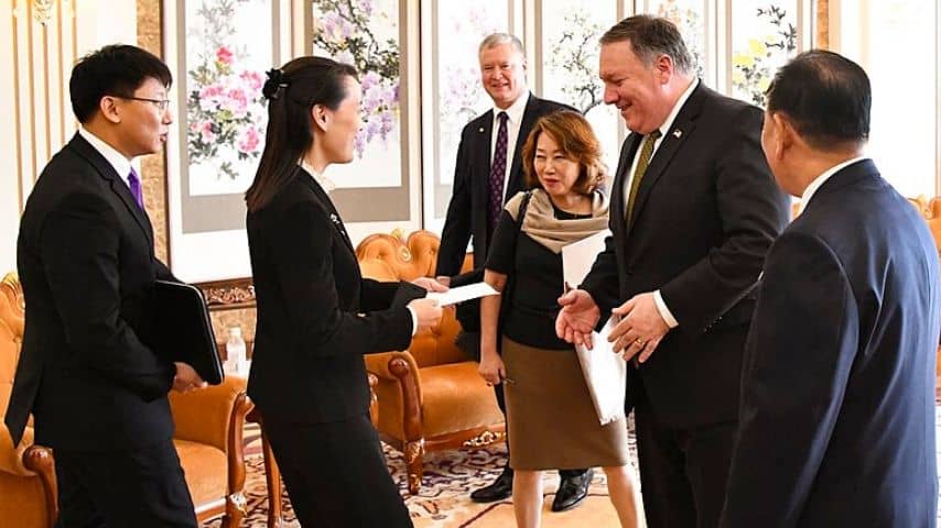 Kim Yo-Jong incontra Mike Pompeo