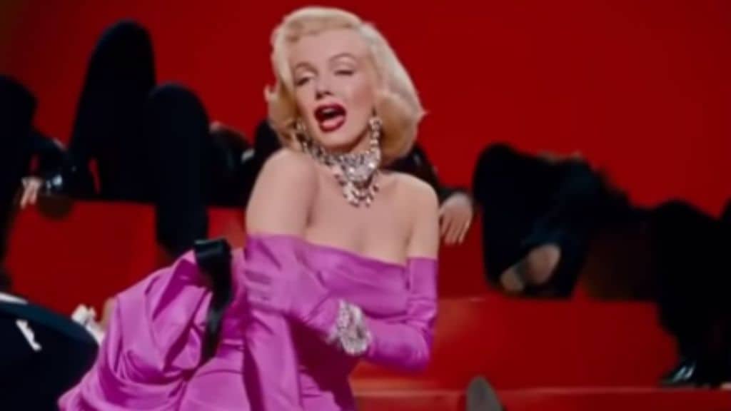 marilyn monroe in gli uomini preferiscono le bionde