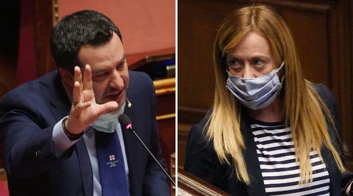 Matteo Salvini e Giorgia Meloni