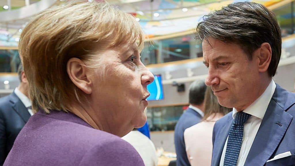 angela merkel e giuseppe conte